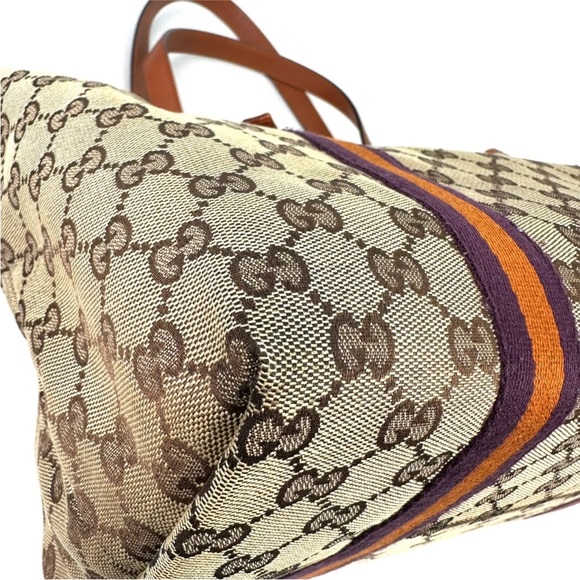 Gucci Purse Cherry Line Canvas Shoulder Tote Bag - Picture 9 of 14